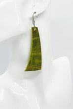 Load image into Gallery viewer, Croco Embossed Leather Earrings - E19-1191