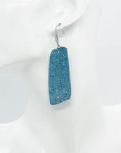 Load image into Gallery viewer, Exotic Teal Stingray Leather Earrings - E19-1209