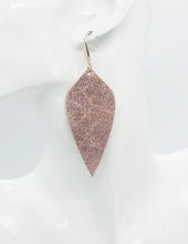 Load image into Gallery viewer, Rose Gold Leather Earrings - E19-1231