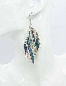 Muse Striped Cork Leather Earrings - E19-1273