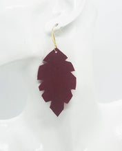 Load image into Gallery viewer, Red Suede Leather Earrings - E19-1286