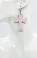 Load image into Gallery viewer, Baby Pink Genuine Leather Earrings - E19-1310