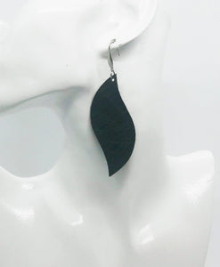 Brown Metallic Leather Earrings - E19-1326