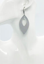 Load image into Gallery viewer, Metallic Silver Genuine Leather Earrings - E19-1342