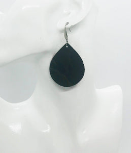 Maroon Elephant Leather Earrings - E19-1343