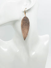 Load image into Gallery viewer, Rose Gold Leather Earrings - E19-1362