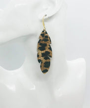 Load image into Gallery viewer, Banana Leopard Print Leather Earrings - E19-1366