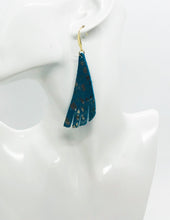 Load image into Gallery viewer, Turquoise Genuine Leather Earrings - E19-1374
