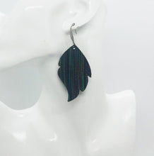 Load image into Gallery viewer, Rainbow Striped Leather Earrings - E19-1386