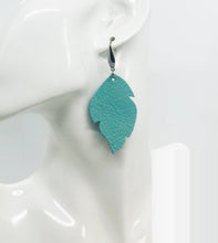 Load image into Gallery viewer, Aqua Genuine Leather Earrings - E19-1389