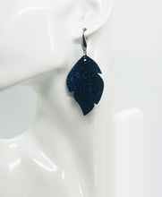 Load image into Gallery viewer, Royal Blue Metallic Leather Earrings - E19-1394