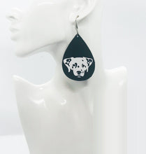 Load image into Gallery viewer, Dalmatian Themed Leather Earrings - E19-1403