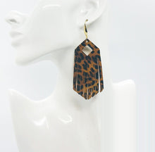 Load image into Gallery viewer, Cheetah Print Leather Earrings - E19-1414