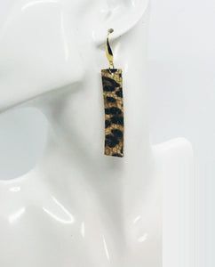 Banana Leopard Print Leather Earrings - E19-1420