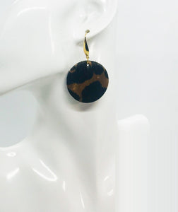 Hair on Leather Earrings - E19-1445