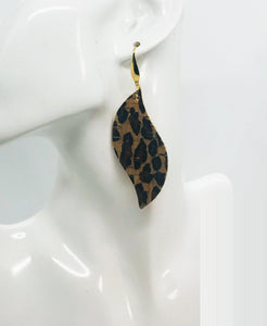 Baby Cheetah Genuine Cork Leather Earrings - E19-1448