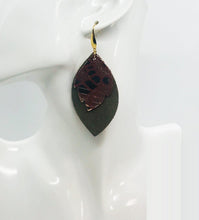 Load image into Gallery viewer, Layered Genuine Leather Earrings - E19-1472