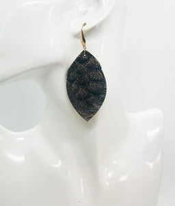 Layered Genuine Leather Earrings - E19-1514