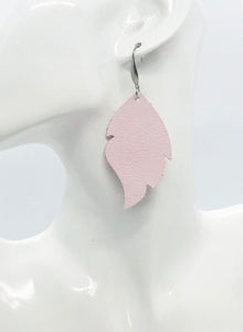 Baby Pink Genuine Leather Earrings - E19-1517