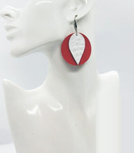 Load image into Gallery viewer, Layered Embossed Leather Earrings - E19-1518