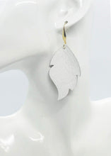 Load image into Gallery viewer, White Genuine Leather Earrings - E19-1535