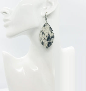 Hair On Leather Earrings - E19-1554