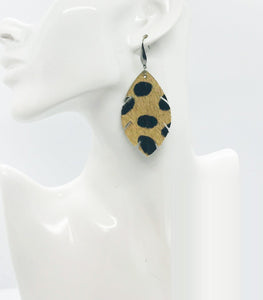 Hair On Leopard Leather Earrings - E19-1558