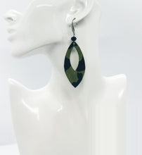 Load image into Gallery viewer, Hair On Camo Leather Earrings - E19-1612