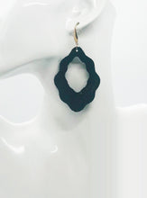 Load image into Gallery viewer, Elegant Rose Dust Sunset Metallic Leather Earrings - E19-1640