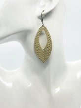 Load image into Gallery viewer, Desert Sand Braided Fishtail Leather Earrings - E19-1658
