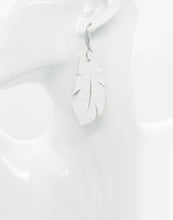 Load image into Gallery viewer, Bright White Genuine Leather Earrings - E19-1676