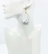Load image into Gallery viewer, Imperial White Leather Earrings - E19-1685