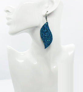 Iceberg Blue Chunky Glitter Earrings - E19-1695