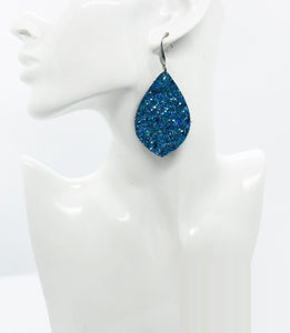 Iceberg Blue Chunky Glitter Earrings - E19-1705