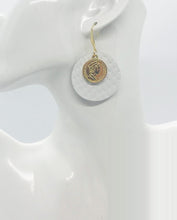 Load image into Gallery viewer, White Amazon Cobra Leather Earrings - E19-1753