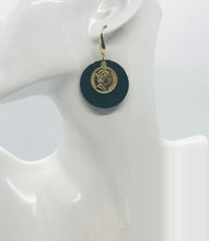 Load image into Gallery viewer, Black Amazon Cobra Leather Earrings - E19-1762