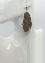 Load image into Gallery viewer, Rustic Pecan Genuine Leather Earrings - E19-1767