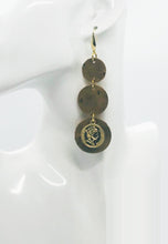 Load image into Gallery viewer, Rustic Pecan Genuine Leather Earrings - E19-1777