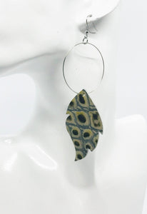 Genuine Alligator Leather Earrings - E19-177