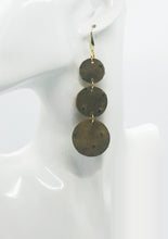 Load image into Gallery viewer, Rustic Pecan Leather Earrings - E19-1786