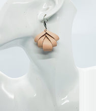 Load image into Gallery viewer, Flesh Pink Genuine Leather Earrings - E19-1822