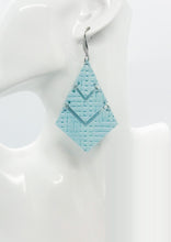 Load image into Gallery viewer, Basket Weave Embossed Leather Earrings - E19-1826