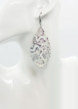 Load image into Gallery viewer, Multi-Color Snake Skin Leather Earrings - E19-1840