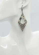 Load image into Gallery viewer, Snake Skin Leather Earrings - E19-1886