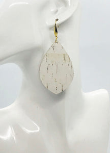 Off White Birch Cork Leather Earrings - E19-1900