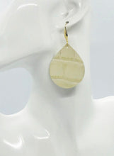 Load image into Gallery viewer, Ivory Genuine Leather Earrings - E19-1908
