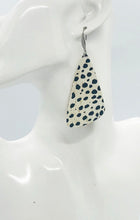 Load image into Gallery viewer, Mini Black Cheetah Genuine Cork Leather Earrings - E19-1910