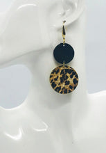 Load image into Gallery viewer, Banana Leopard Leather Earrings - E19-1915