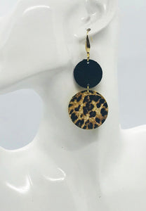 Banana Leopard Leather Earrings - E19-1915