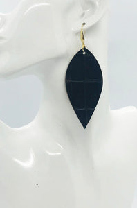Brown Genuine Leather Earrings - E19-1952